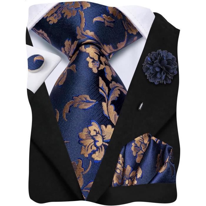 Remo Sartori - Ascot Double Pelle en soie Jacquard à pois blancs, Made in Italy, Homme, rouge, Taille unique