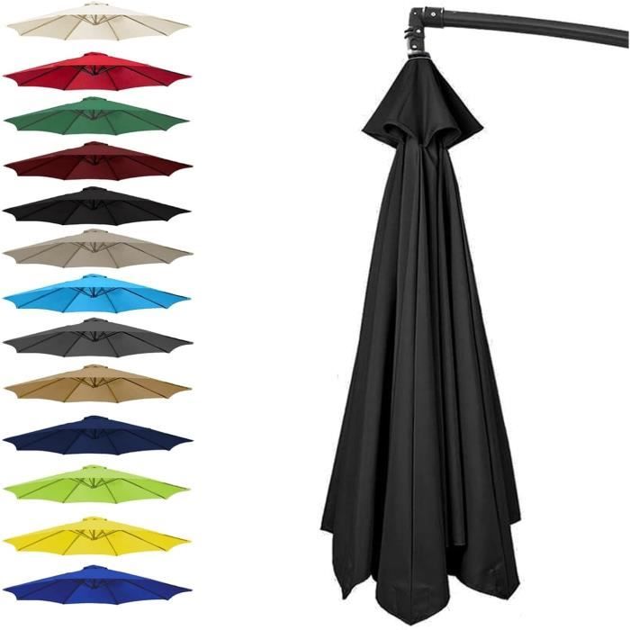 Toile De Rechange Pour Parasol - [MARQUE] - 2.7m 6 Baleines - Protection Anti-UV - Facile à