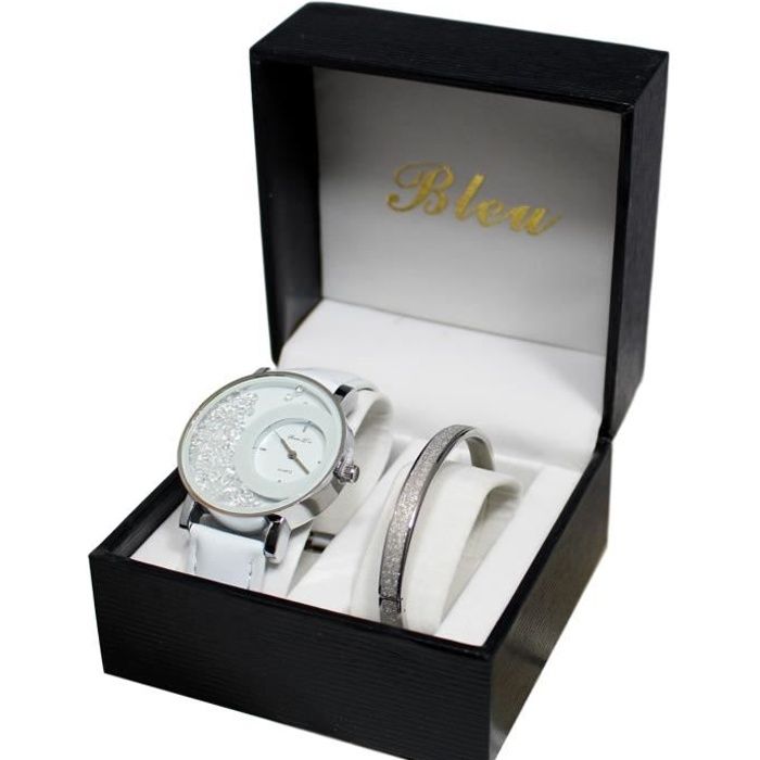 Montre jonc femme clearance argent
