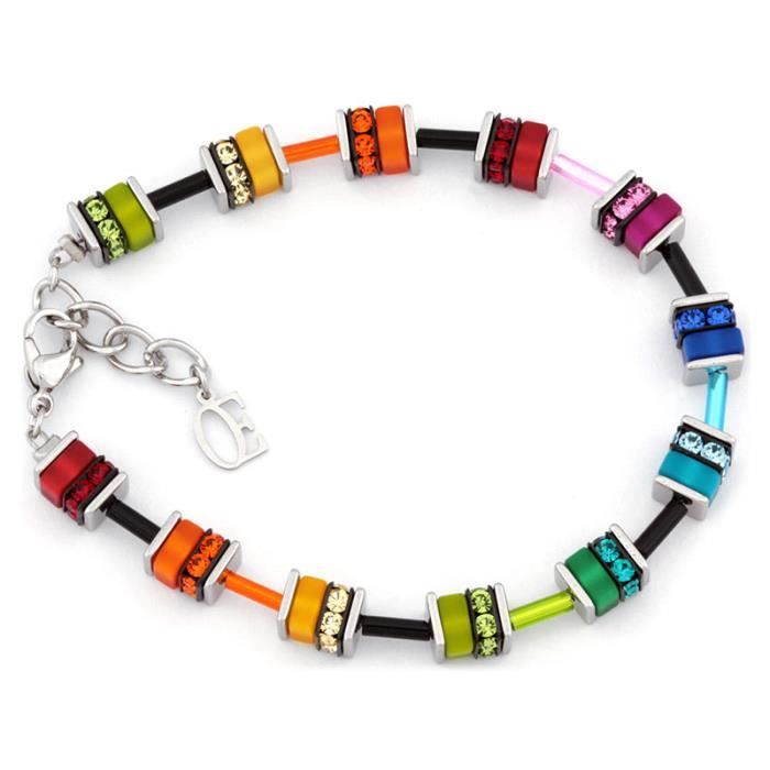Bracelet - Coeur de Lion - C4410A - Acier inoxydable - Cristaux Swarovski - Argenté