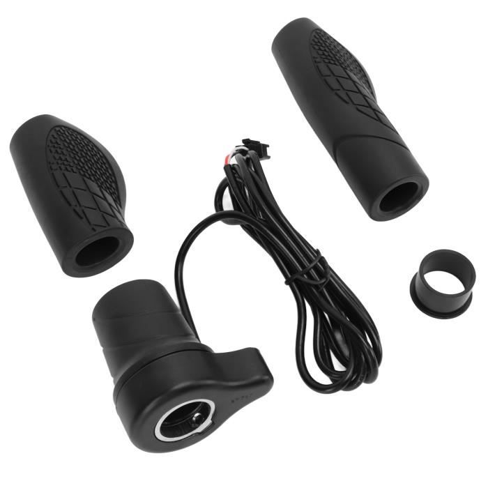 Manette D'Accélérateur Pour Vélo Électrique - Guidon 22.5mm - Contrôle De Vitesse Sensible - Câble 1.6m