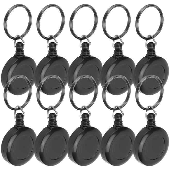 Lot De 6 Porte-clés Paracorde Tressée – Avec Mousqueton, Anneau D, Pour Camping Randonnée