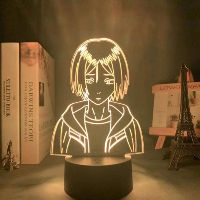 3D Illusion Led Veilleuse Pour Enfants Lampe 3D Anime Haikyuu Tendou