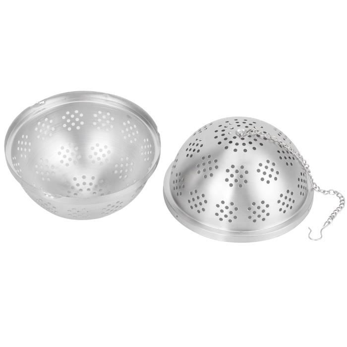 EJ.life Ball Seasoning Ball, Rotating Lock Design Strong Texture Ball Tea Strainer, Durable for
