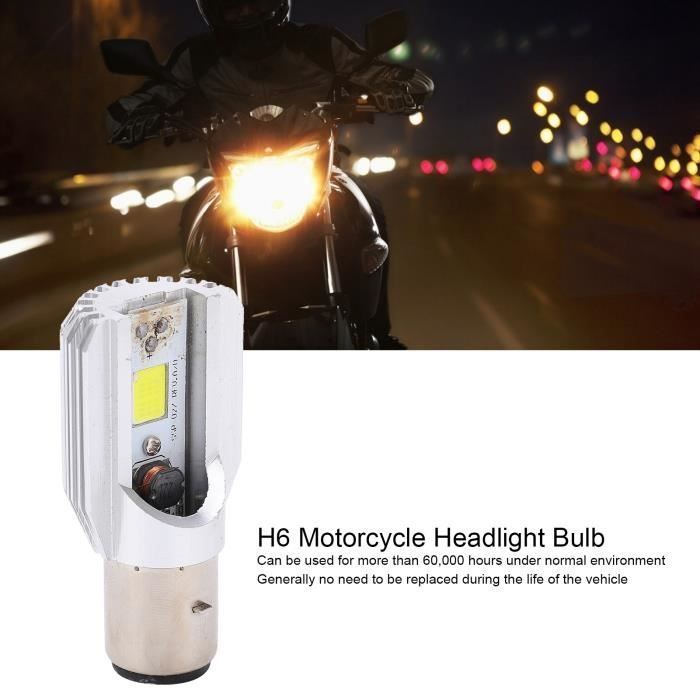 Ampoule LED BA21D Pour Phare De Moto Classique - 12V, Blanc 6000K, 56 LED SMD 2835 - Puissance 2W/6W, 1000 Lumens