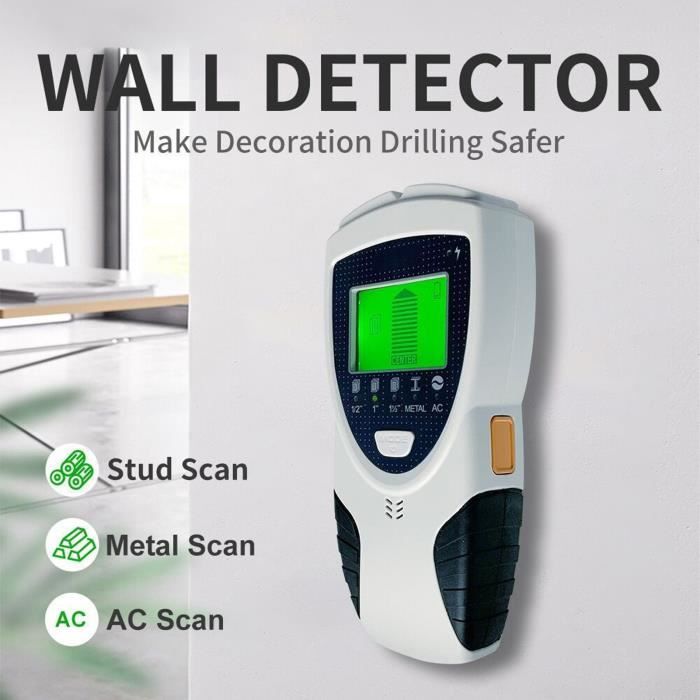 Stud Finder Wall Scanner Détecteur De Goujons 5 En 1, Détecteur De