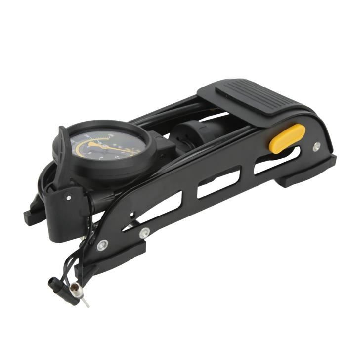 WEIDMAX Pompe à Pied Vélo Double Cylindre Haute Pression 160 PSI – Manomètre Précis, Double Valve Presta/Schrader, Pliable Et Robuste