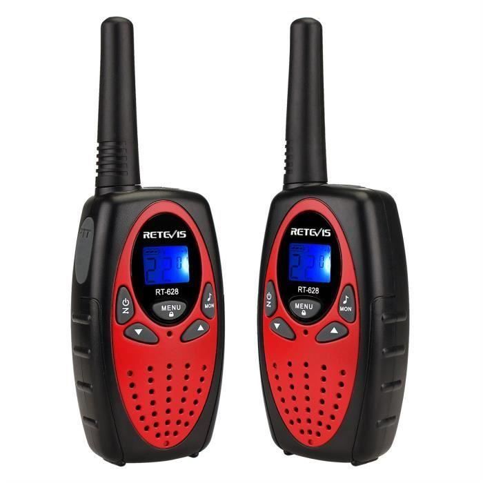 Talkie-walkie Enfants Retevis RT628S – 3 Pièces – Mode Sécurisé Sans Interférence – VOX Mains Libres – Pour Jeux, Camping