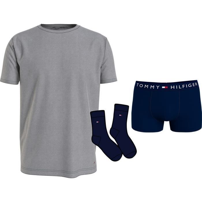 Tommy Hilfiger Trunk Sock Tee Pack Paquets Cadeaux, des Sky-MD HTHR-des ...