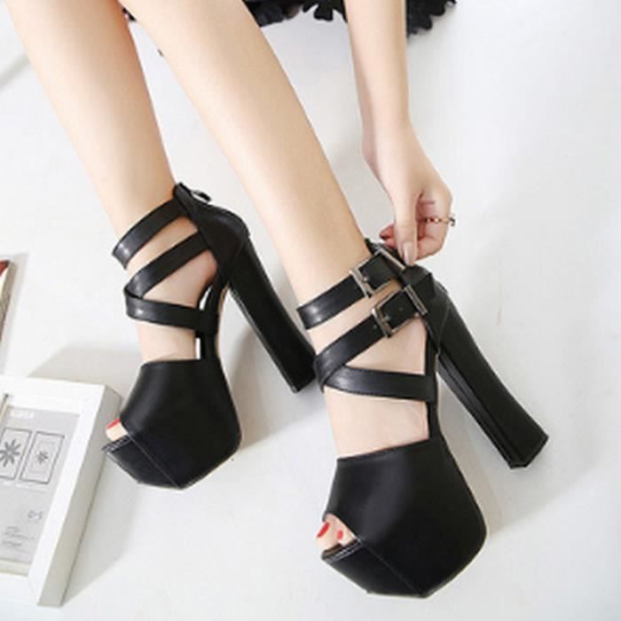 escarpins plateforme pas cher