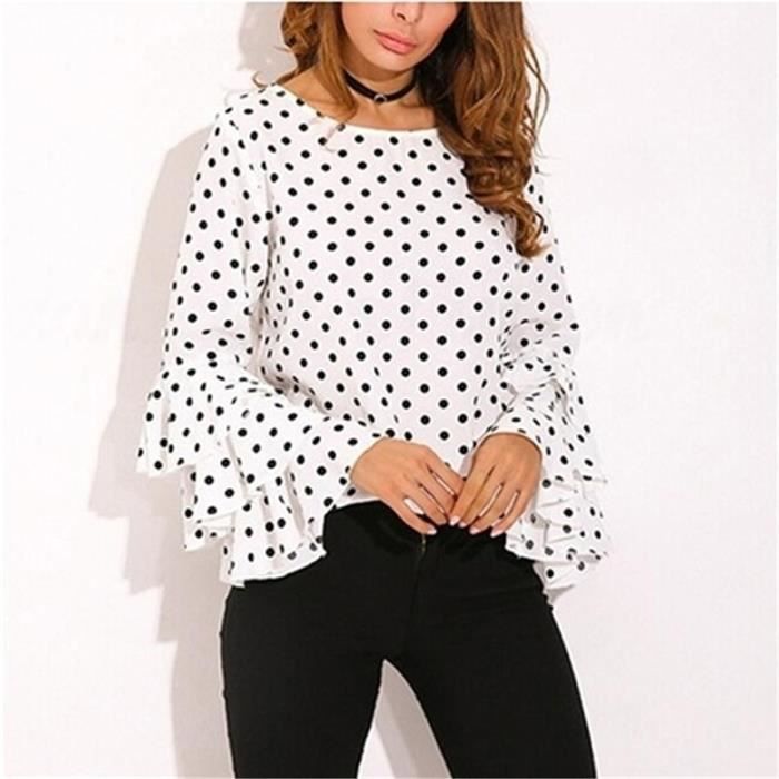 Blouse à pois femme online