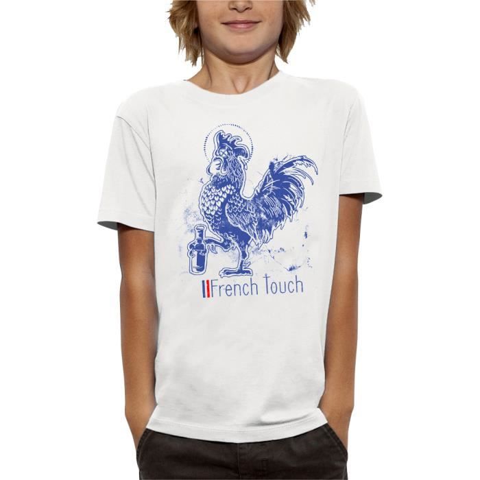 T-shirt COQ FRENCH TOUCH PIXEL EVOLUTION Enfant Coupe