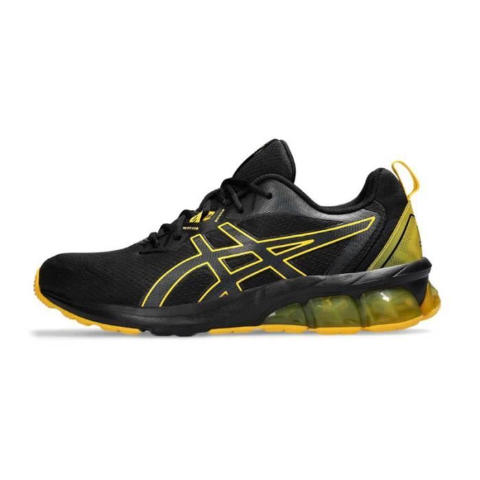 Basket Asics GEL QUANTUM 90 IV Noir Jaune Tige en mesh