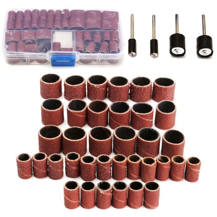 disques de ponçage grain 60-3000 Curroxer Lot de 60 disques abrasifs de 50 mm avec support pour outil rotatif Dremel avec disque de ponçage et tige