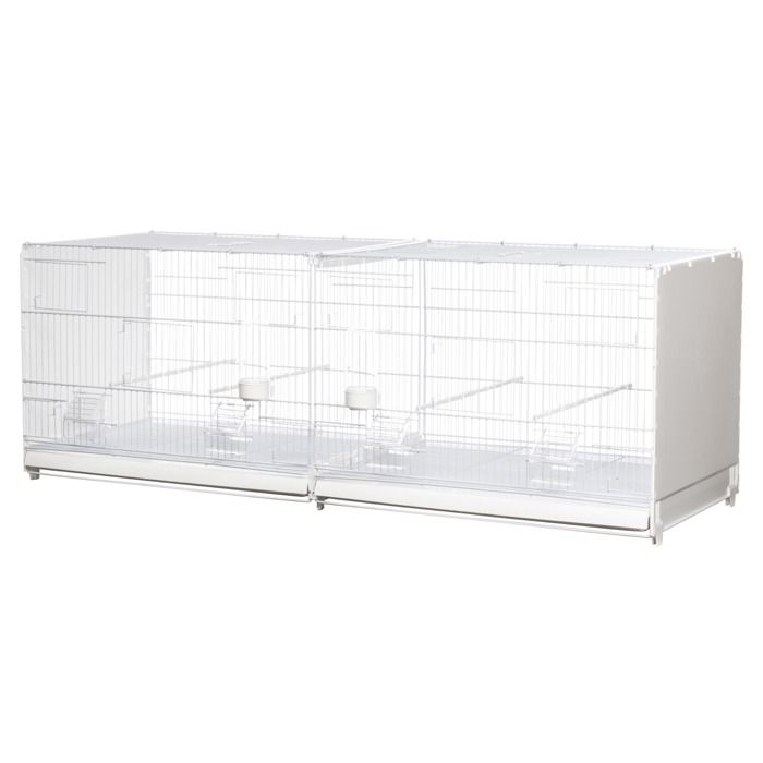 Meilleurs prix pour Cage D'élevage 120 Cm Bormio Blanche Pour Oiseaux - 2gr