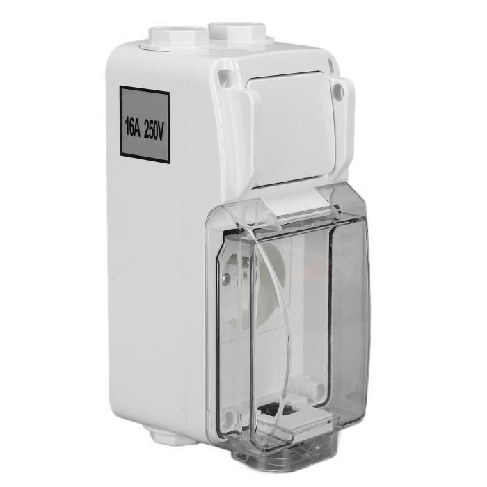 Prise De Quai Marine Genericer 16A 220-250V - Étanche IP67 - ABS - Pour Bateau, Camping-Car, Yacht