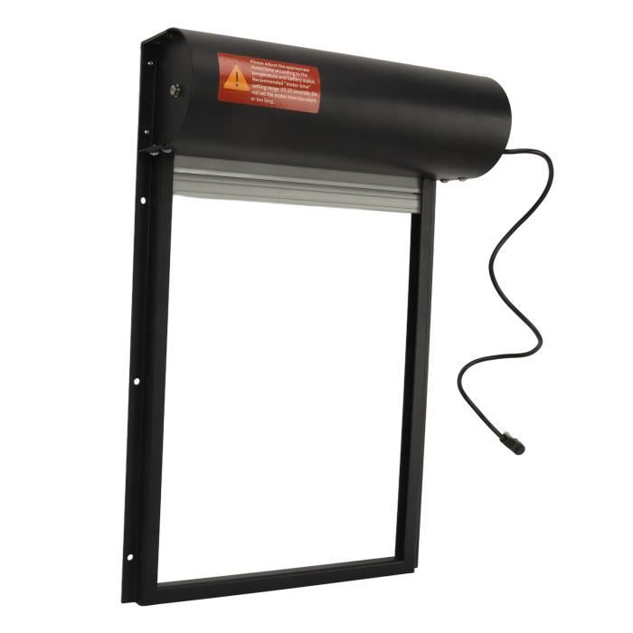 Comparer les prix de Omabeta Porte automatique du poulailler Ouvre-porte automatique de poulailler à énergie solaire, avec jardin protection Noir