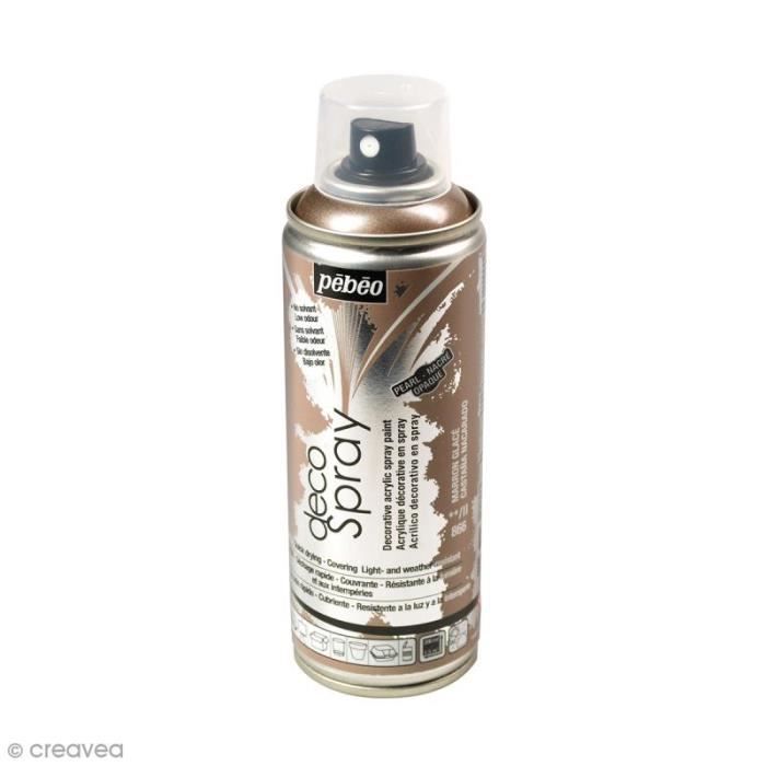 Bombe de peinture DecoSpray 200 ml Peinture pour loisirs créatifs DecoSpray : Couleur : Marron glacéQuantité : 200 ml (couvre une