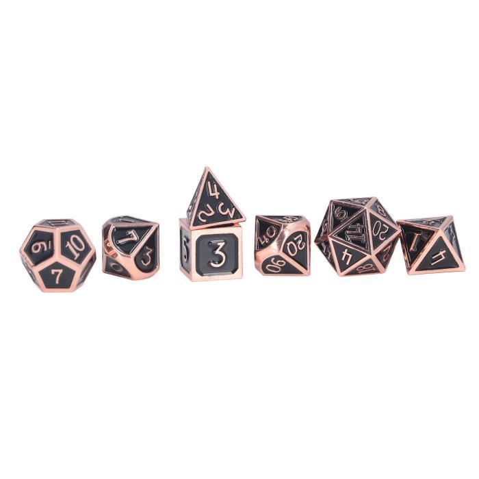 Vvikizy jeu de dés à nombres clairs 7 pièces jeu de dés polyédriques Vvikizy jeu de dés à nombres clairs 7 pièces jeu de dés polyédriques