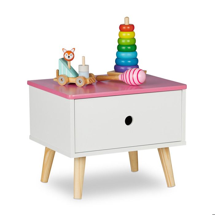 Tablette De Lit Relaxdays - Bambou Naturel - Fixation Sans Perçage, Pour Lit Mezzanine Ou Simple - 11,5x36x24,5 Cm