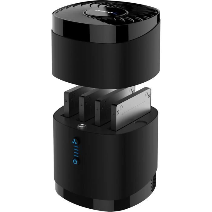 Station D'Accueil SABRENT 4 Baies SSD/HDD 2,5" - USB 3.2 - Ventilateur - Alimentation - Windows/Mac
