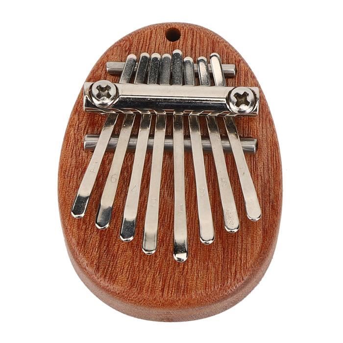 Mini Kalimba 8 Touches – Piano à Pouce Portable En Bois Massif, Son Apaisant & Anti-Stress