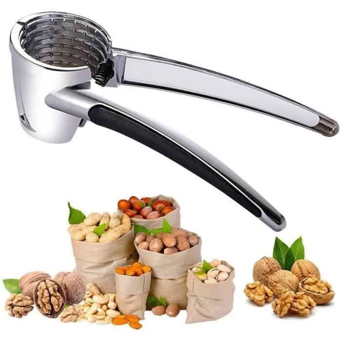 Casse Noix En Alliage Zinc Avec Poignée Silicone - Pour Noix, Noisettes, Amandes, Pistaches - Facile Et Antidérapant (Vert)