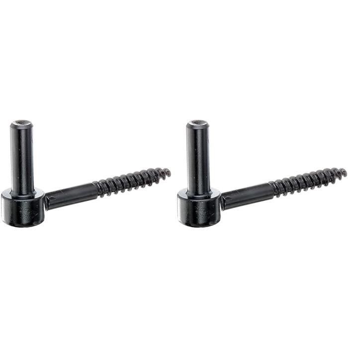 Gond à Visser Alberts 307363 – Filetage Métrique, Laqué Noir, Axe 14 Mm, En Acier Allié