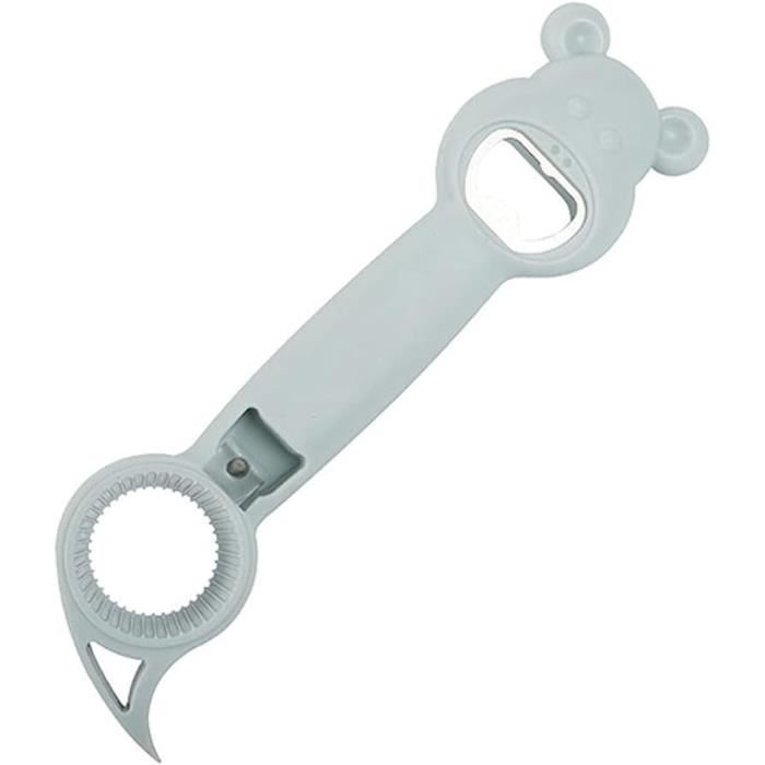 Fackelmann 45524 Ouvre-boîte 2 En 1, Ouvre-boîte De Conserve, Décapsuleur, Ouvre-boîte Manuel