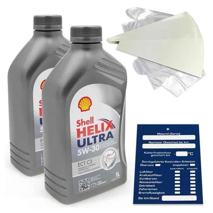 2 litres d'huile moteur originale Shell Shell - Cdiscount Auto