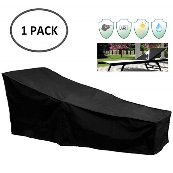 Housse pour Chaise Longue Exterieur, Housse de Protection Bain de