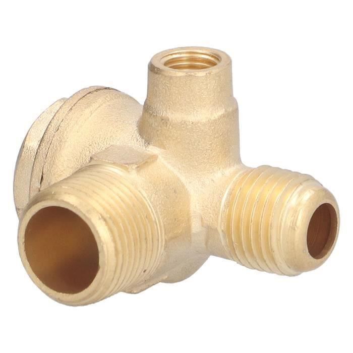 Clapet Anti-retour à 3 Voies Pour Compresseur D’air – En Laiton, Filetage Mâle 10x16x20 – Remplacement Haute Performance - 8