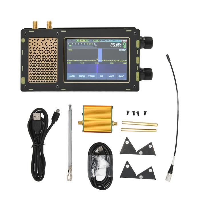 Radio Onde Courte Récepteur SDR Pour Radio Ondes Courtes - 14bit 1kHz à 2GHz - Supporte LF/HF/VHF/UHF Avec Antenne SMA Sdr Radio