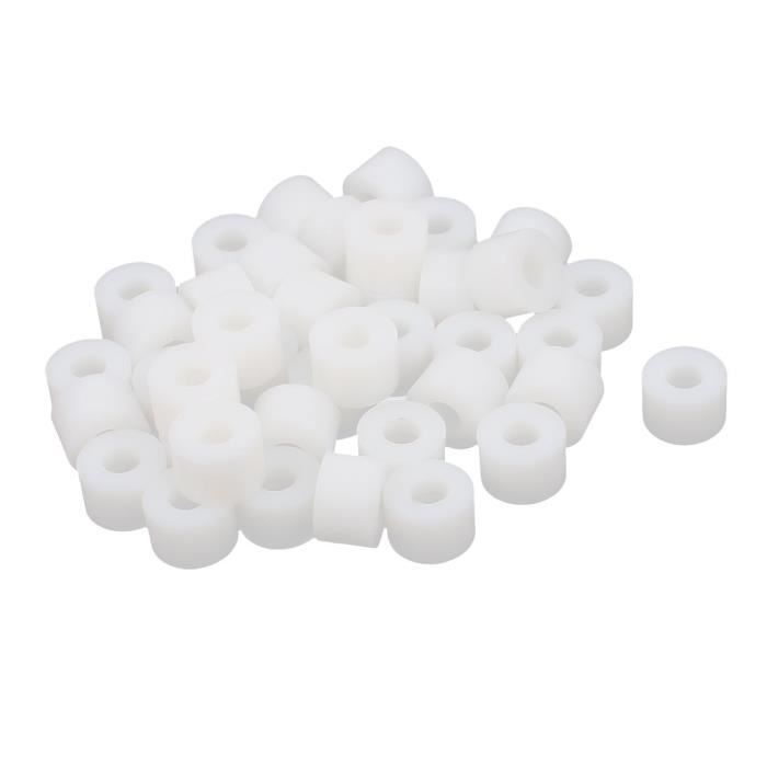 SOURCING MAP Colonne ronde en plastique blanc rondelle entretoise ...