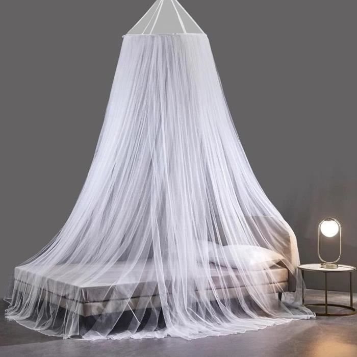 Moustiquaire De Camping 220x120x100cm - Portable Et Légère - Avec Porte Zippée Et Clous Au Sol