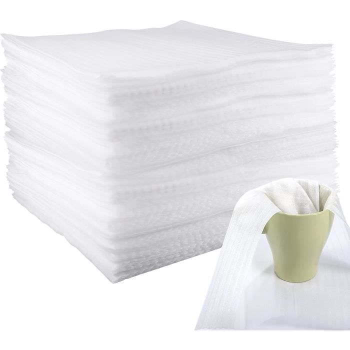 100 Feuilles De Mousse Déménagement 30x30cm - Protection Vaisselle Fragile - Emballage Anti-Choc - AIEX
