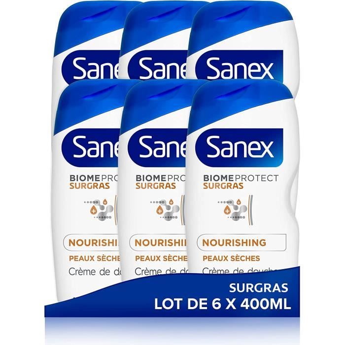 Sanex BiomeProtect Surgras Nourishing Crème de Douche Prébiotique Respectueuse du