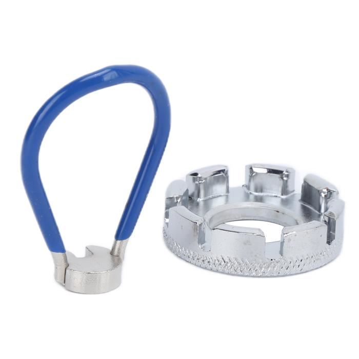 Clé à Rayons Pour Vélo - Outil De Réparation Et Ajustage Des Rayons De Roue - Argenté