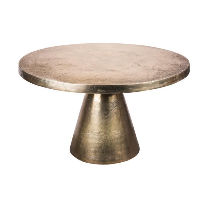 Table ronde chloé or 50x49 cm - Table Passion 49 Or