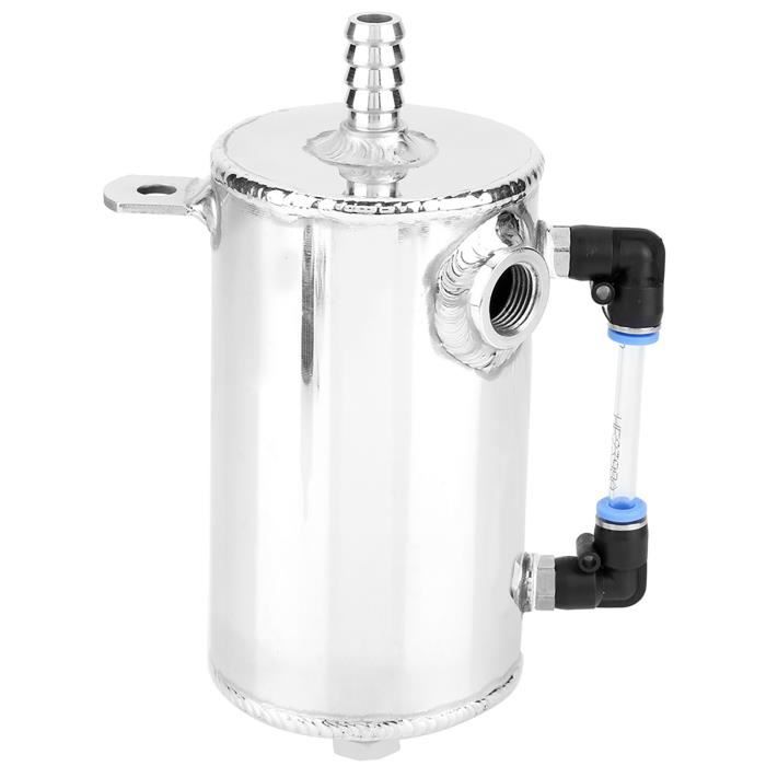 Kit Réservoir Huile Voiture Aluminium Bleu - Séparateur Avec Filtre Air Et Accessoires Universel