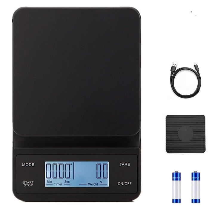 Balance De Cuisine Électronique Salter - Précision 1g - Écran Clair - Fonction Tare Et Mesure Liquide - Jusqu'à 5kg
