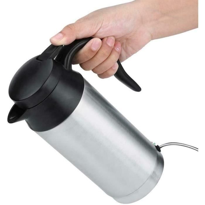 Bouilloire Électrique, 750 Ml 12 V Voiture Allume-Cigare En Acier Bouilloire Électrique, 750 Ml 12 V Voiture Allume-Cigare En Acier