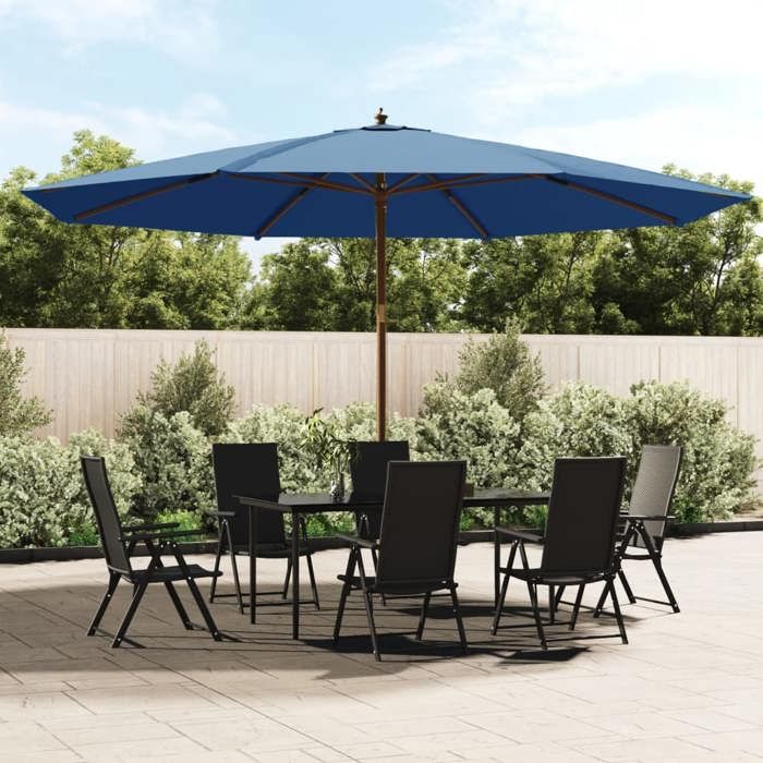 VIDAXL Parasol de jardin azuré 400x273 cm - vue 2