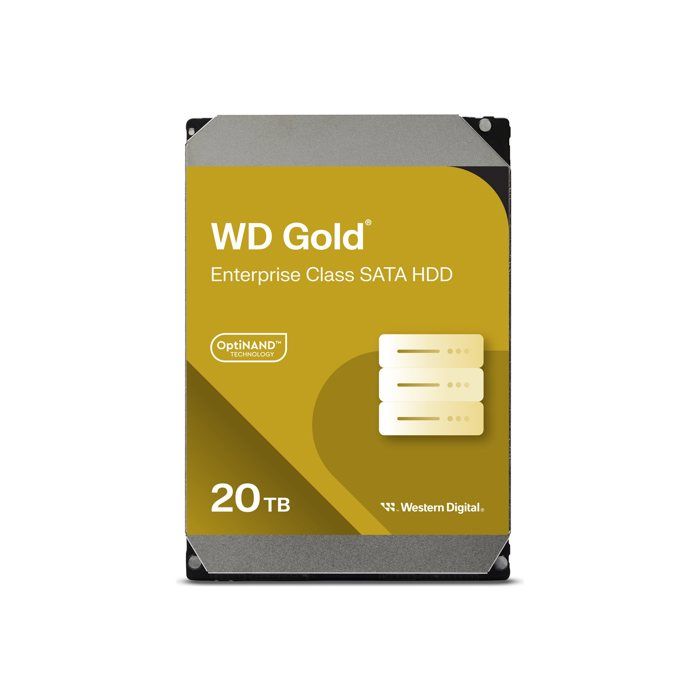 Disque dur - Western Digital - WD Gold - 20 To - Interne - 3.5 pouces - SATA 6Gb/s