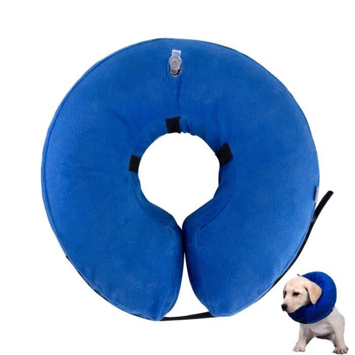 Meilleurs prix pour Collier de protection gonflable pour chien - Réglable - Confortable - Avec fermeture Velcro