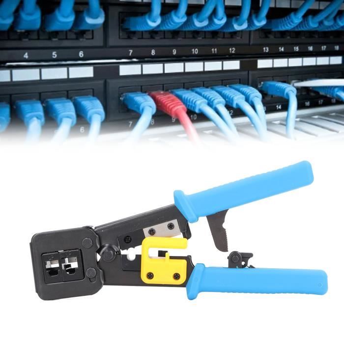 YOSOO Kit d'outils de sertissage RJ45 6P 8P Tête de Cristal ...