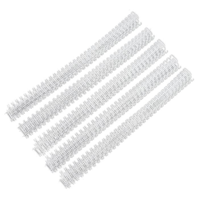 Peignes De Reliure à Double Boucle 11mm – Lot De 20 – Capacité 70 Feuilles – Pas 3:1 – Noir