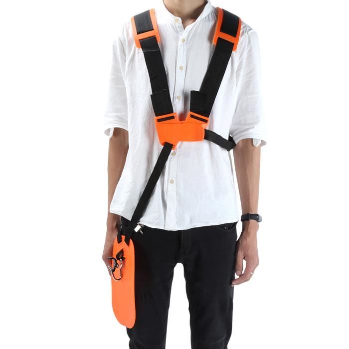 Sangle Double Épaule Orange Pour Tondeuse à Gazon – Bretelles Rembourrées Robuste En Nylon, Idéale Débroussailleuse Et Outils Jardin