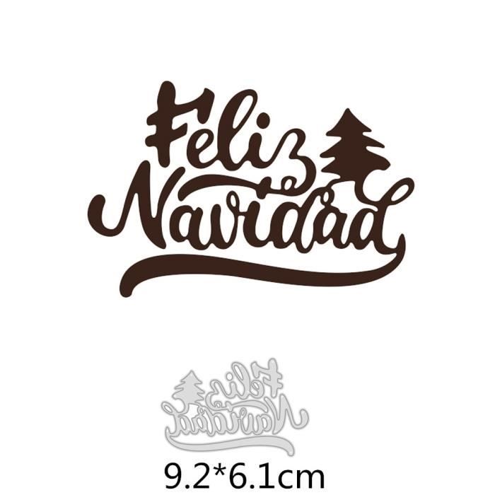 2 Pochoirs De Découpe Métal Noël – Formes Sapin Et Lumières, 12 Et 15 Cm, Pour Scrapbooking