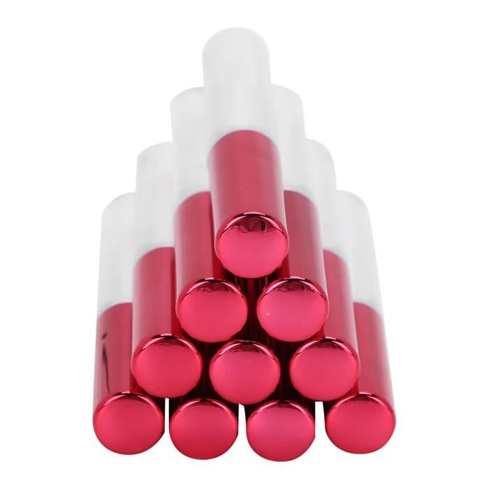Lot De 24 Tubes De Gloss à Lèvres Transparents De 10 Ml Avec Pointe
